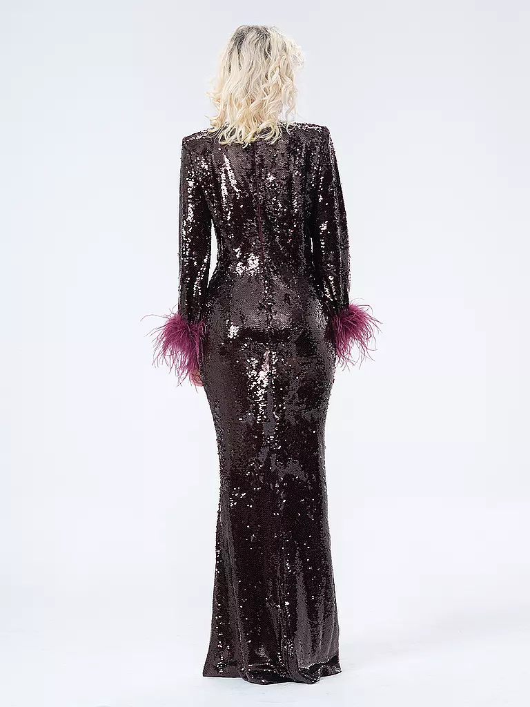 SELF-PORTRAIT | Abendkleid | Rojo oscuro