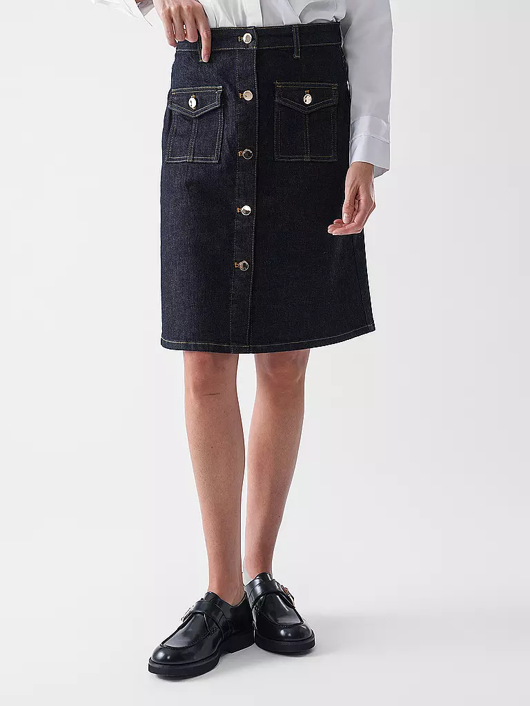 SELF-PORTRAIT | Falda midi | Azul