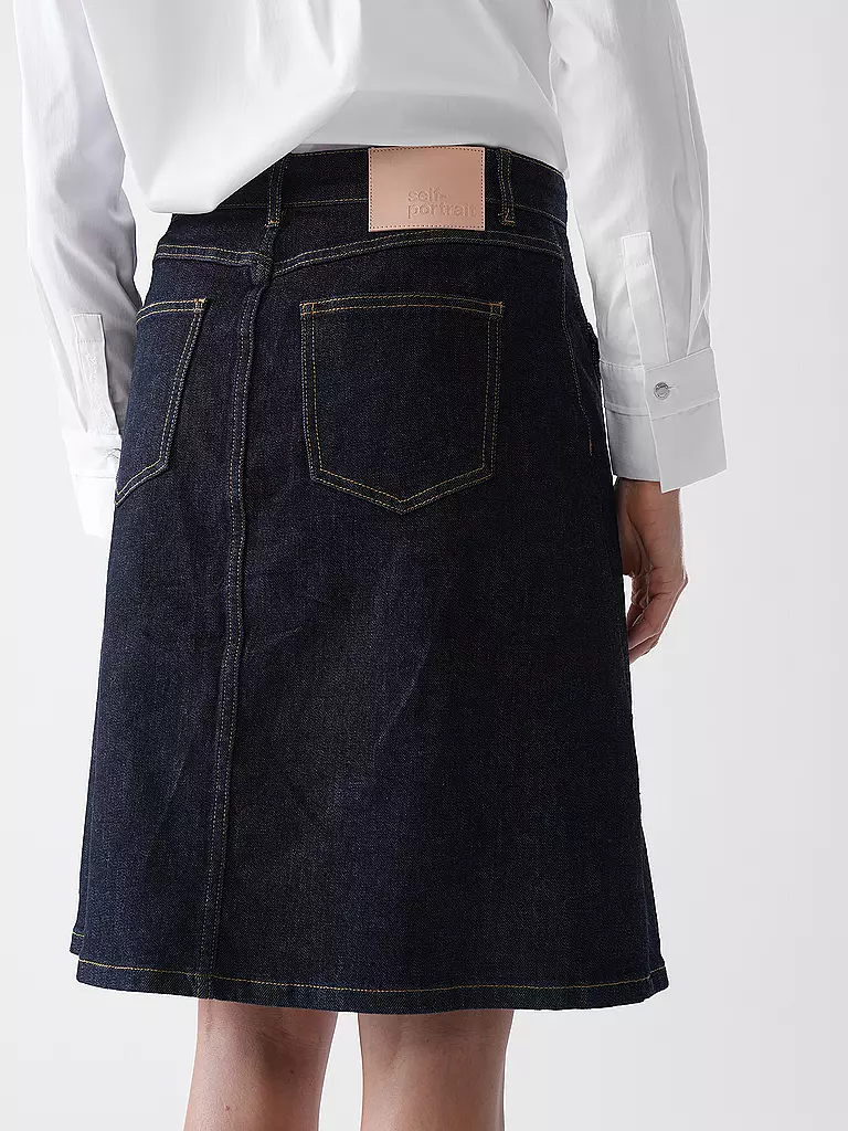 SELF-PORTRAIT | Falda midi | Azul