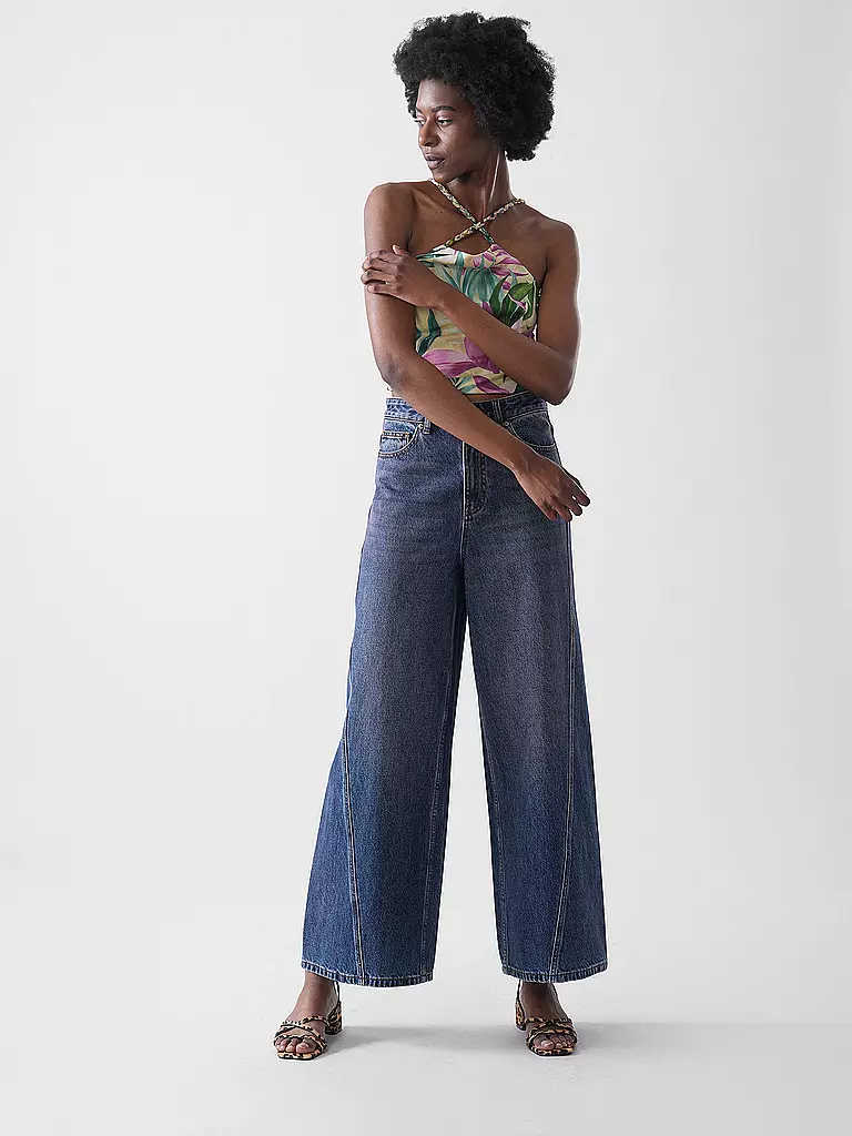 SELF-PORTRAIT | Jeans de pierna ancha | Azul