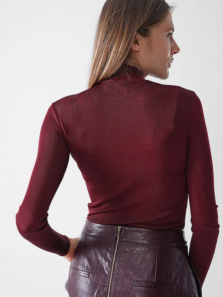 SELF-PORTRAIT | Jersey de cuello alto | Rojo oscuro