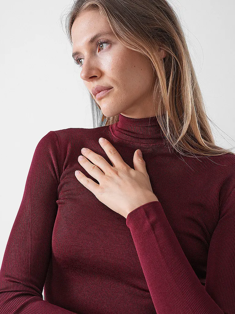 SELF-PORTRAIT | Jersey de cuello alto | Rojo oscuro