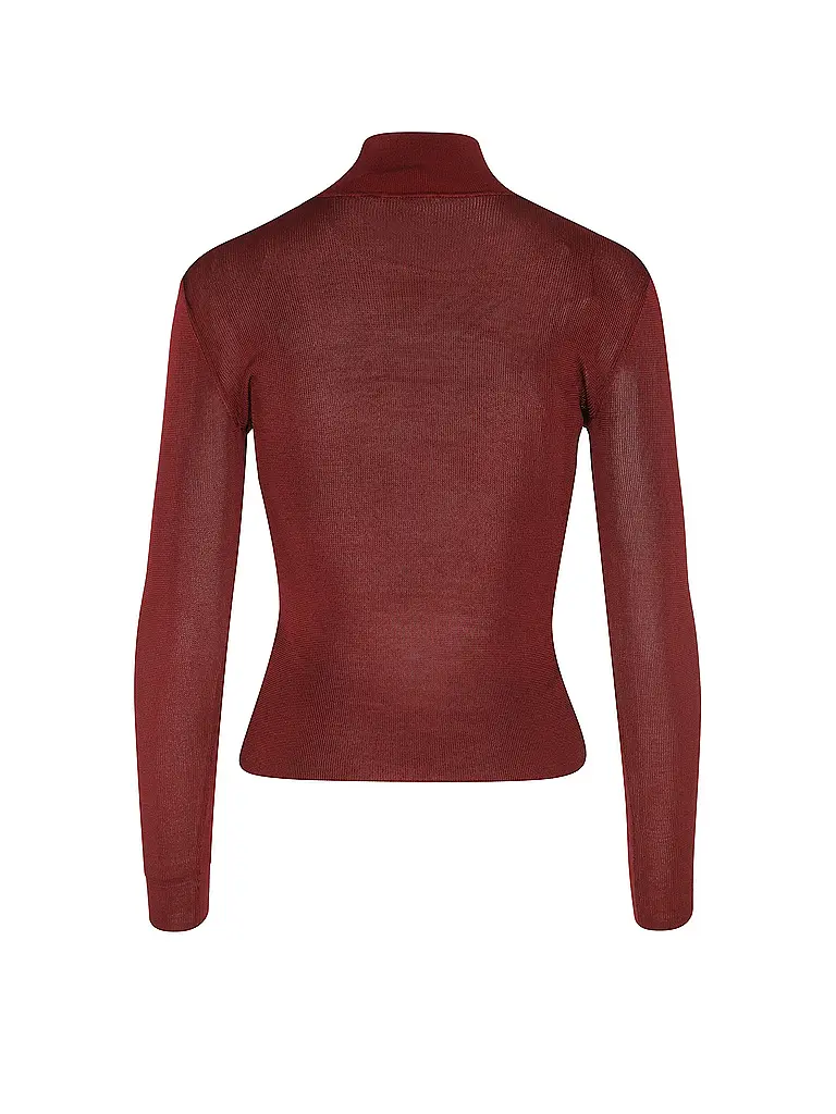 SELF-PORTRAIT | Jersey de cuello alto | Rojo oscuro
