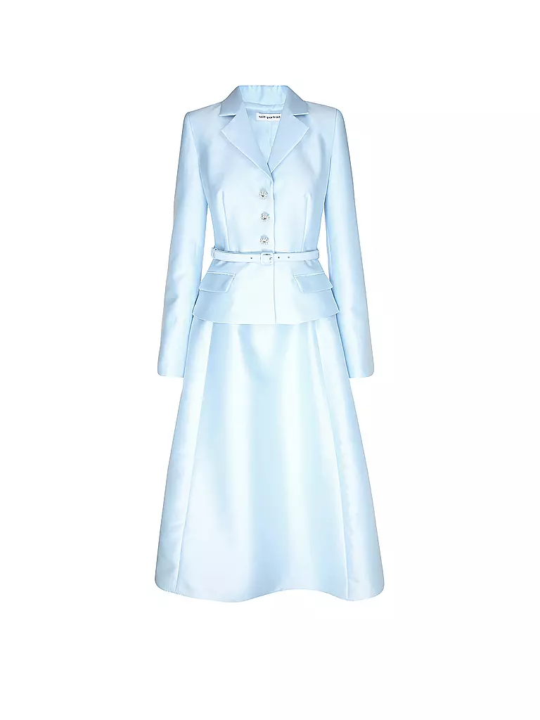 SELF-PORTRAIT | Midikleid  | Azul claro