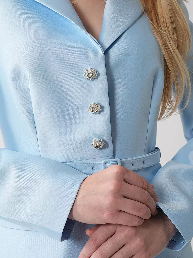 SELF-PORTRAIT | Midikleid  | Azul claro