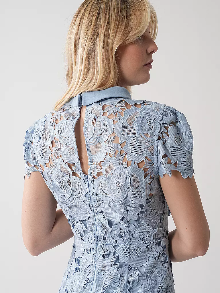 SELF-PORTRAIT | Midikleid | Azul claro