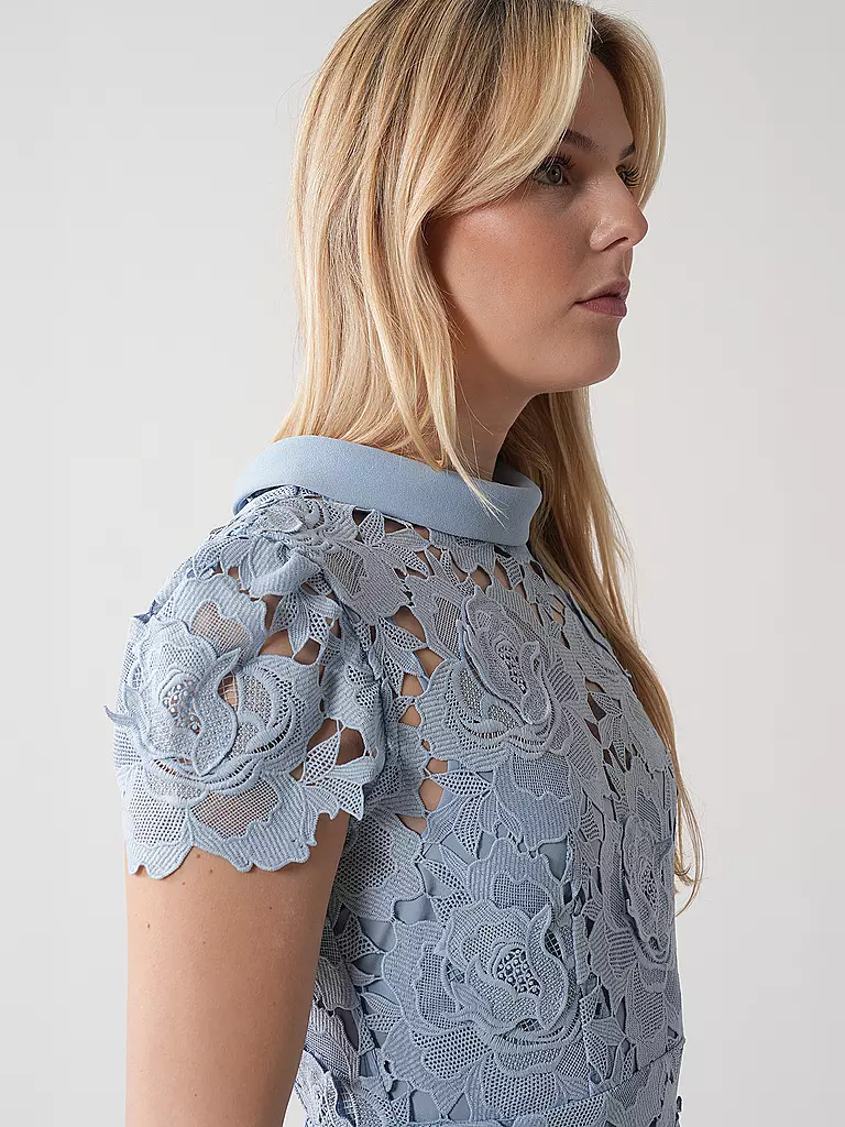 SELF-PORTRAIT | Midikleid | Azul claro