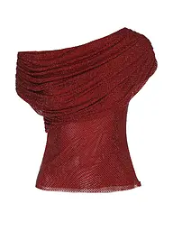 SELF-PORTRAIT | Nombre del producto: Top | Rojo oscuro