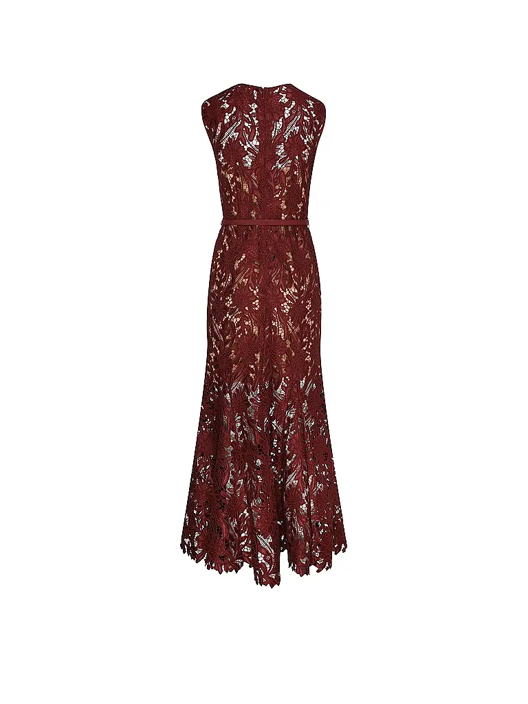 SELF-PORTRAIT | Nombre del producto: Vestido de noche | Rojo oscuro