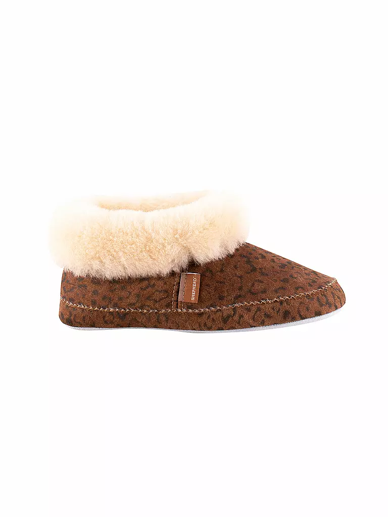 SHEPHERD OF SWEDEN | Zapatillas - Pantuflas de piel de oveja Emmy | Camel