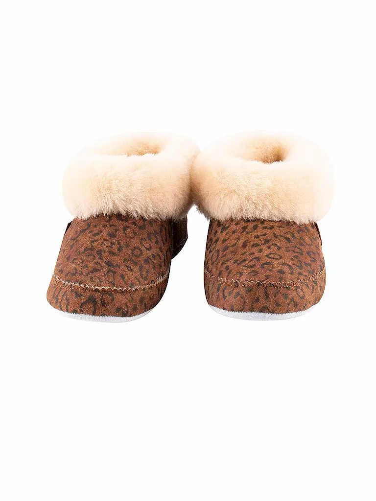SHEPHERD OF SWEDEN | Zapatillas - Pantuflas de piel de oveja Emmy | Camel