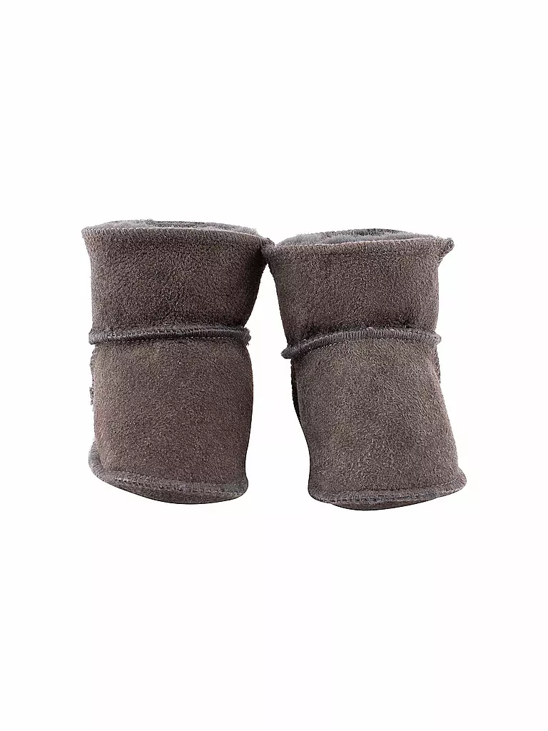 SHEPHERD OF SWEDEN | Zapatos de piel de oveja para bebé Borås | Gris