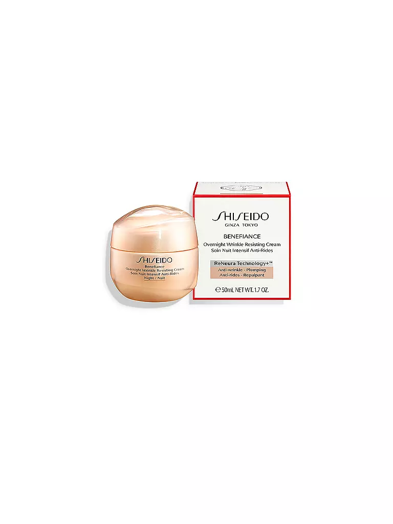 SHISEIDO | Crema facial - Benefiance Overnight Wrinkle Resisting 50ml Cream 50ml | keine Farbe