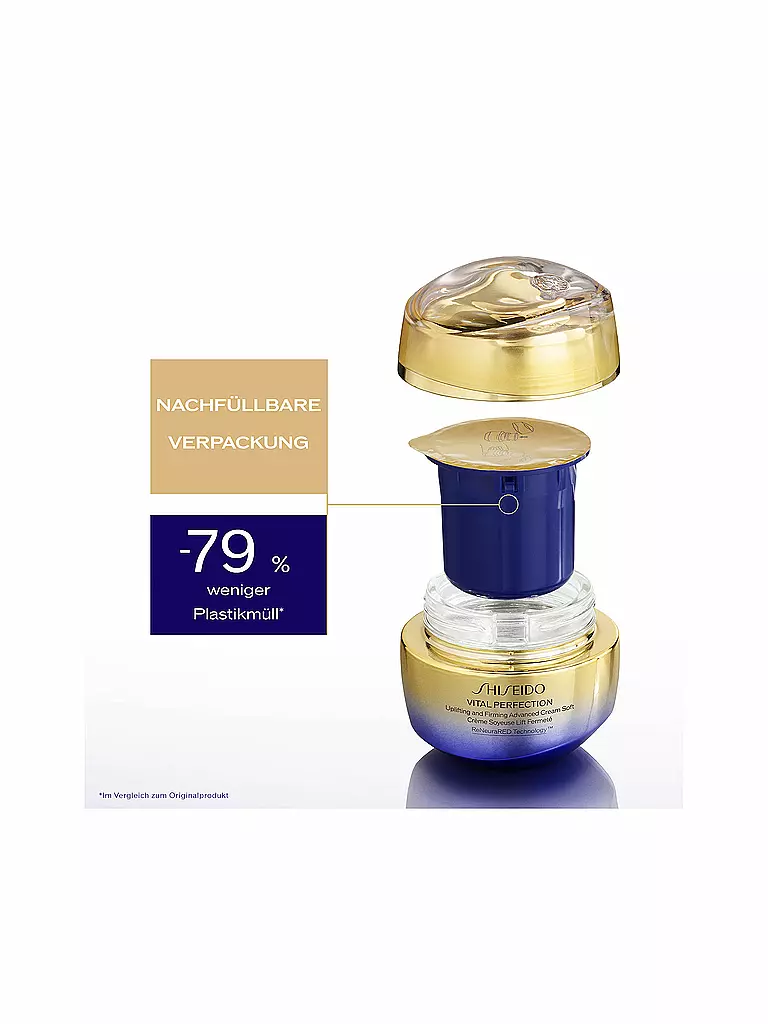 SHISEIDO | Crema facial - VITAL PERFECTION Uplifting and Firming Advanced Cream Soft Recargable 50ml | 