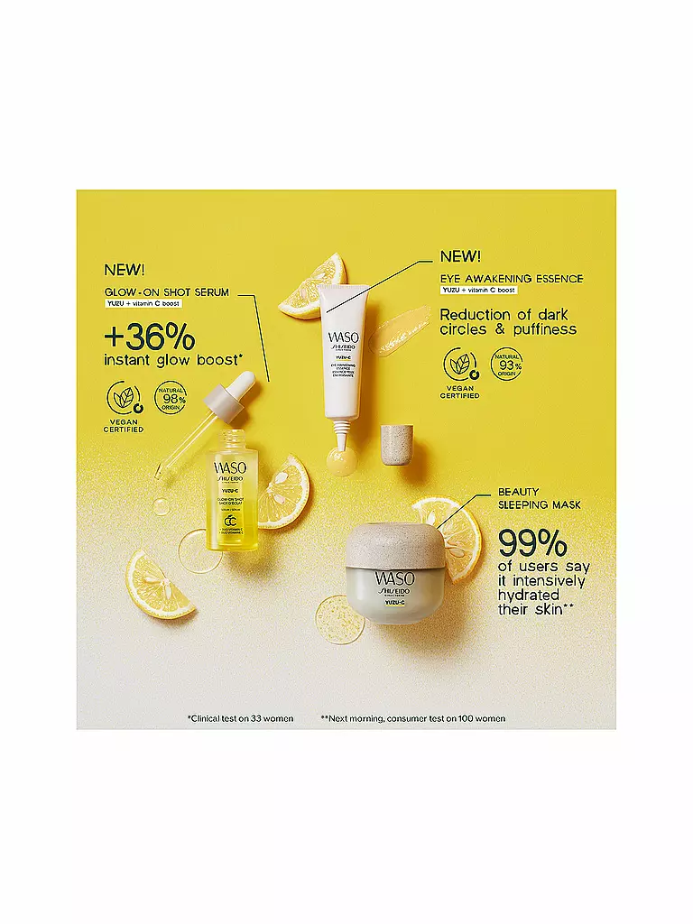 SHISEIDO | Crema facial - WASO YUZU-C Glow-On Shot 28ml | 