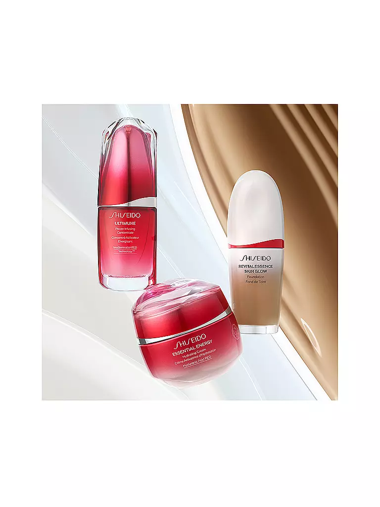 SHISEIDO | REVITALESSENCE Skin Glow Foundation SPF30 PA+++ (250 Arena) | hellbraun
