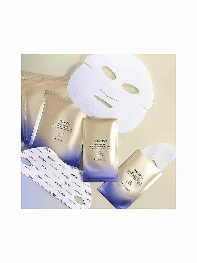 SHISEIDO | Vital Perfection Liftdefine Radiance Mascarilla Facial 6 Unidades | 