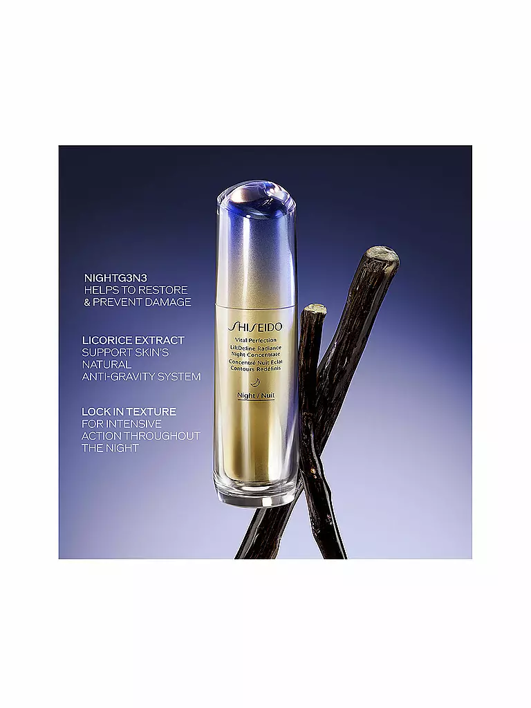 SHISEIDO | VITAL PERFECTION LiftDefine Radiance Night Concentrate 40ml | Sin color
