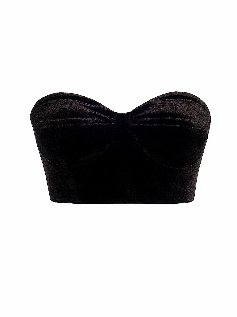 Silvia Schneider Top Ajustado Corto negro