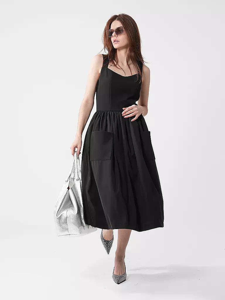 SILVIA SCHNEIDER | Midikleid | Negro