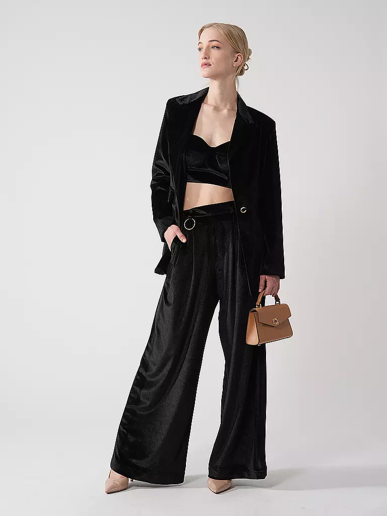 SILVIA SCHNEIDER | Pantalones de terciopelo | Negro