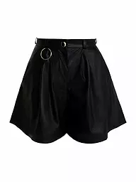 SILVIA SCHNEIDER | Shorts de efecto cuero | Negro