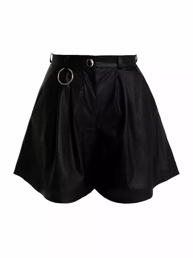 SILVIA SCHNEIDER | Shorts de efecto cuero | Negro