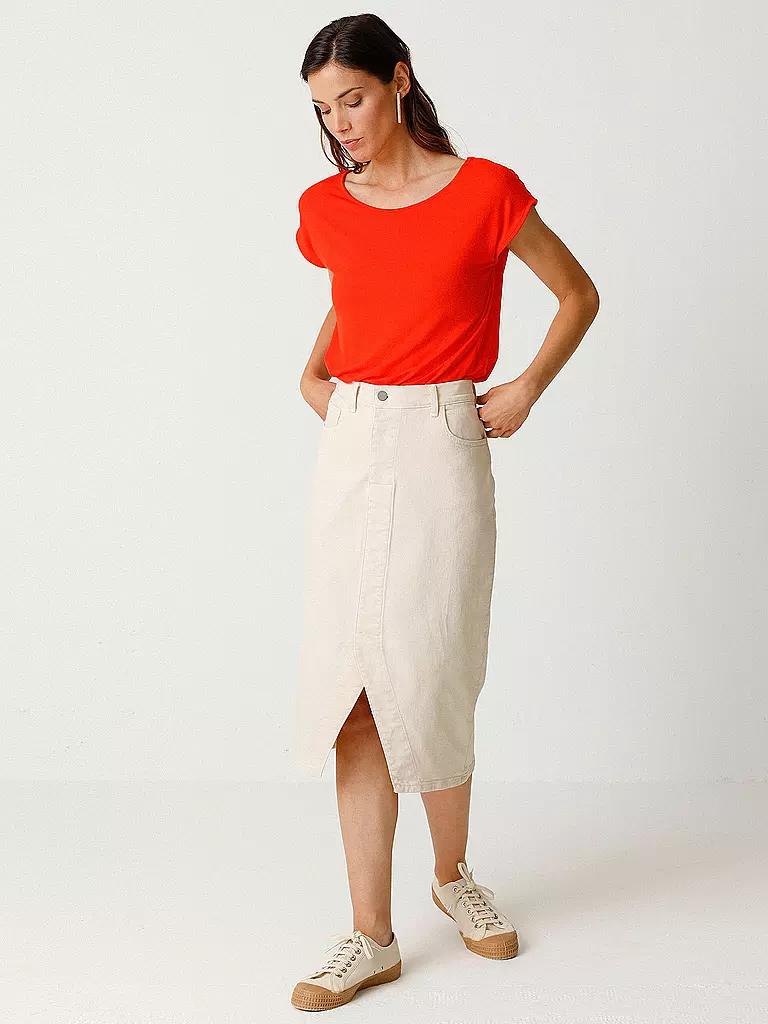 SKFK | Falda vaquera AINTZANE | Crema