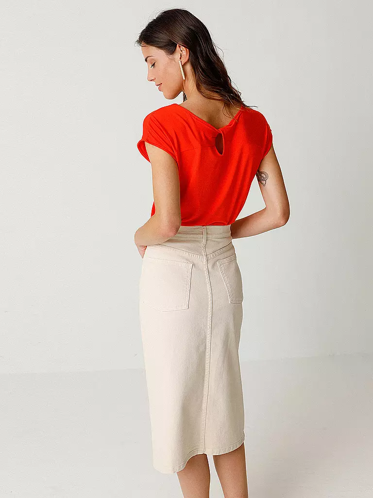 SKFK | Falda vaquera AINTZANE | Crema