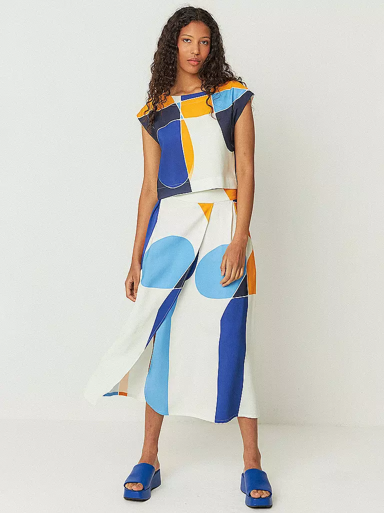 SKFK | Midi falda ARELI | Blanco