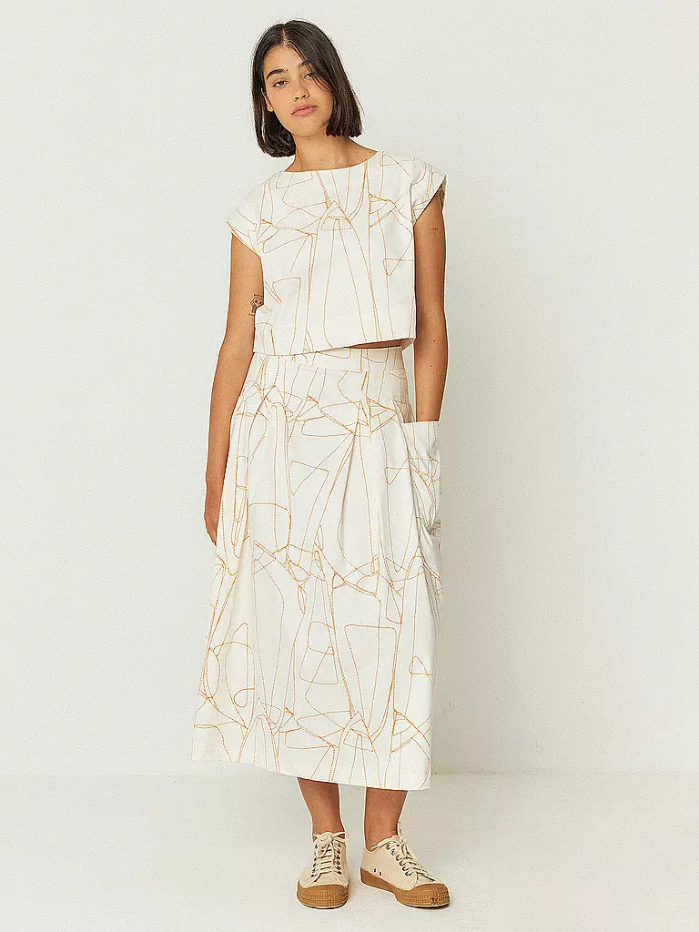 SKFK | Midi falda IRAMA | Crema
