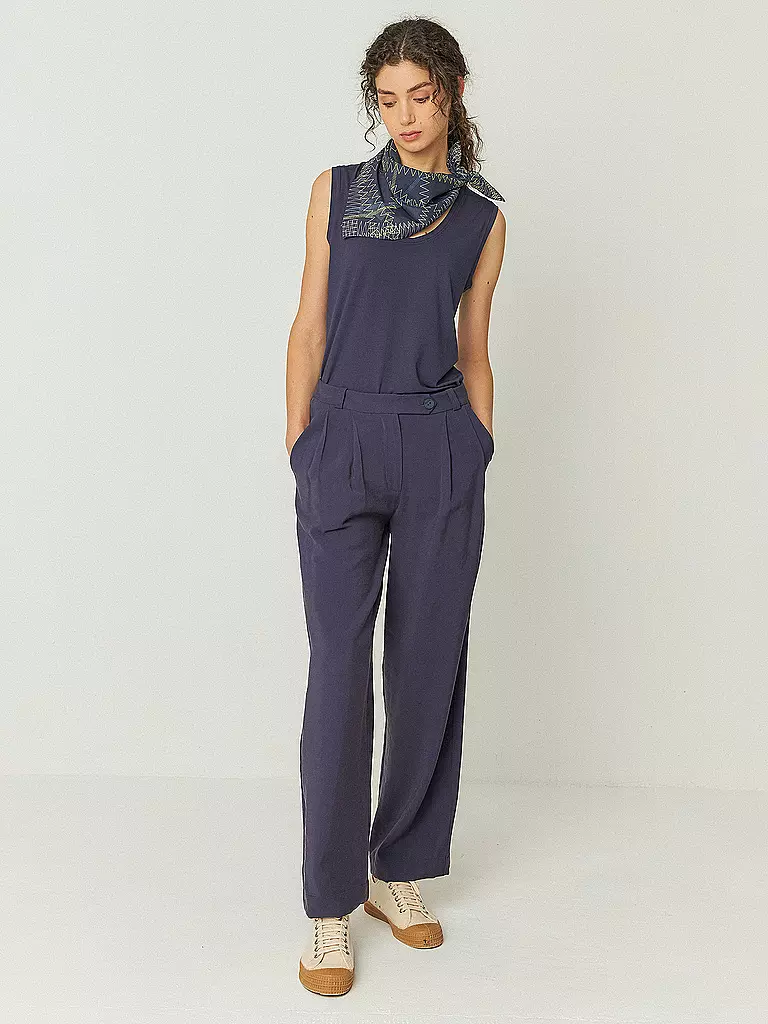 SKFK | Pantalones de vestir HAIDE | Azul oscuro
