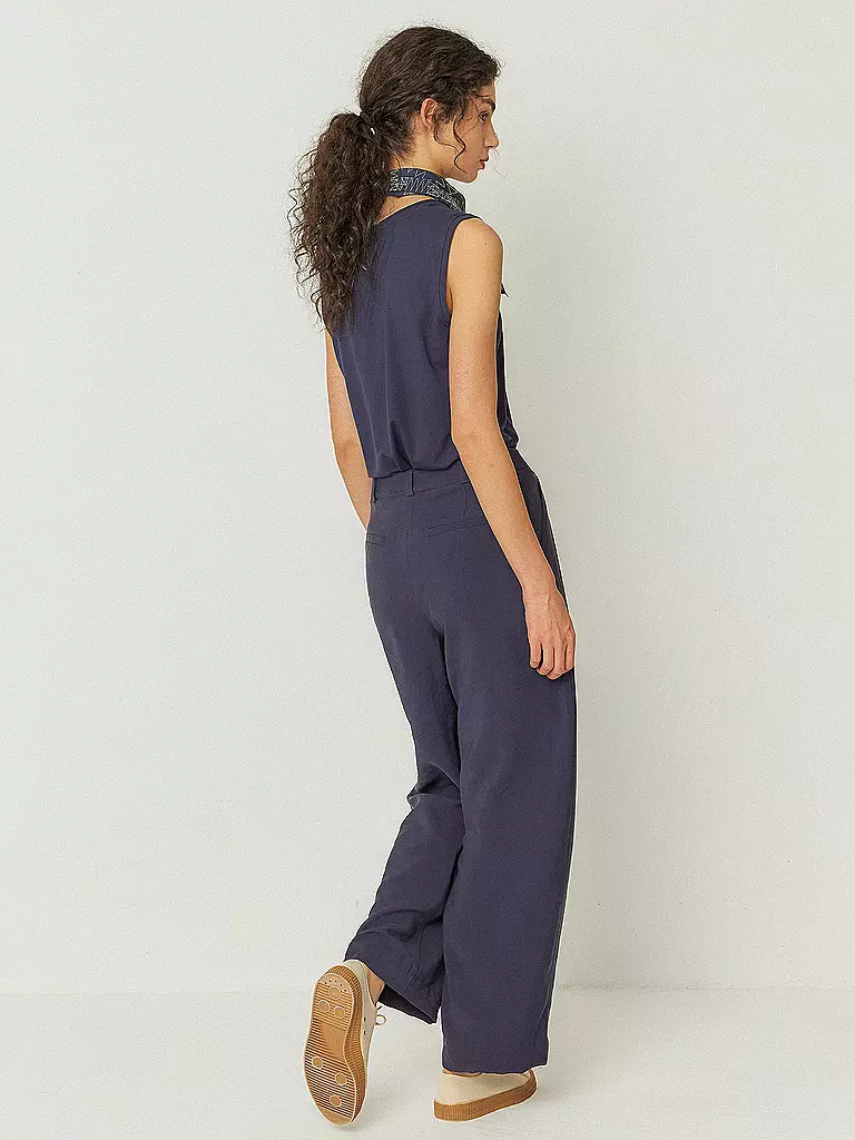 SKFK | Pantalones de vestir HAIDE | Azul oscuro