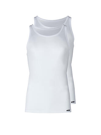 SKINY | Top - Camiseta interior, paquete de 2 (Blanco)