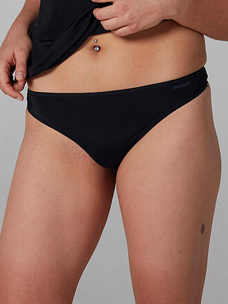 SKINY | String Paquete de 2 "Micro Lovers" (Negro)