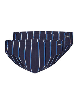 SKINY | Brasil Slip Paquete de 2 Advantage Men Crownblue Stripe