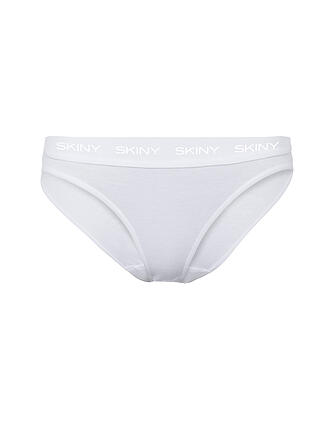 SKINY | Rio Slip Paquete de 2 COTTON RIB blanco