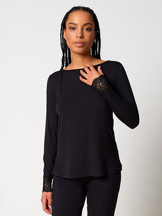 SKINY | Pyjamashirt NIGHT IN SKINY negro
