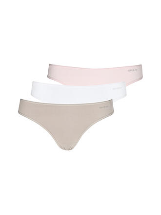 SKINY | Slips Río Paquete de 3 ADVANTAGE COTTON STRETCH whitelilacgoat selection