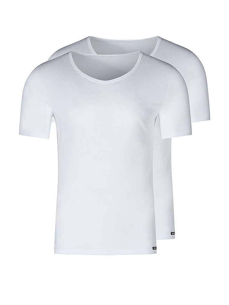 Skiny Camiseta, paquete de 2, blanco blanco
