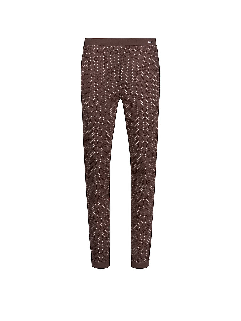 Skiny Pantalón de pijama deeptaupe dots marrón