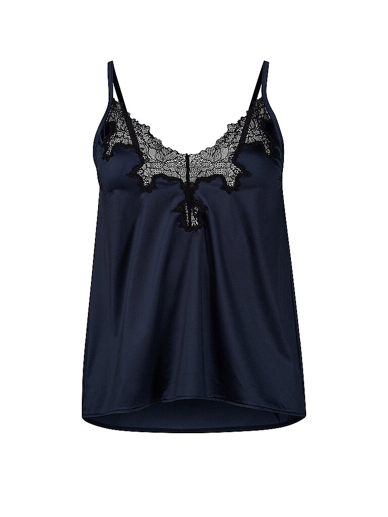 Skiny Top - Camisola SATIN DREAMS black iris azul oscuro