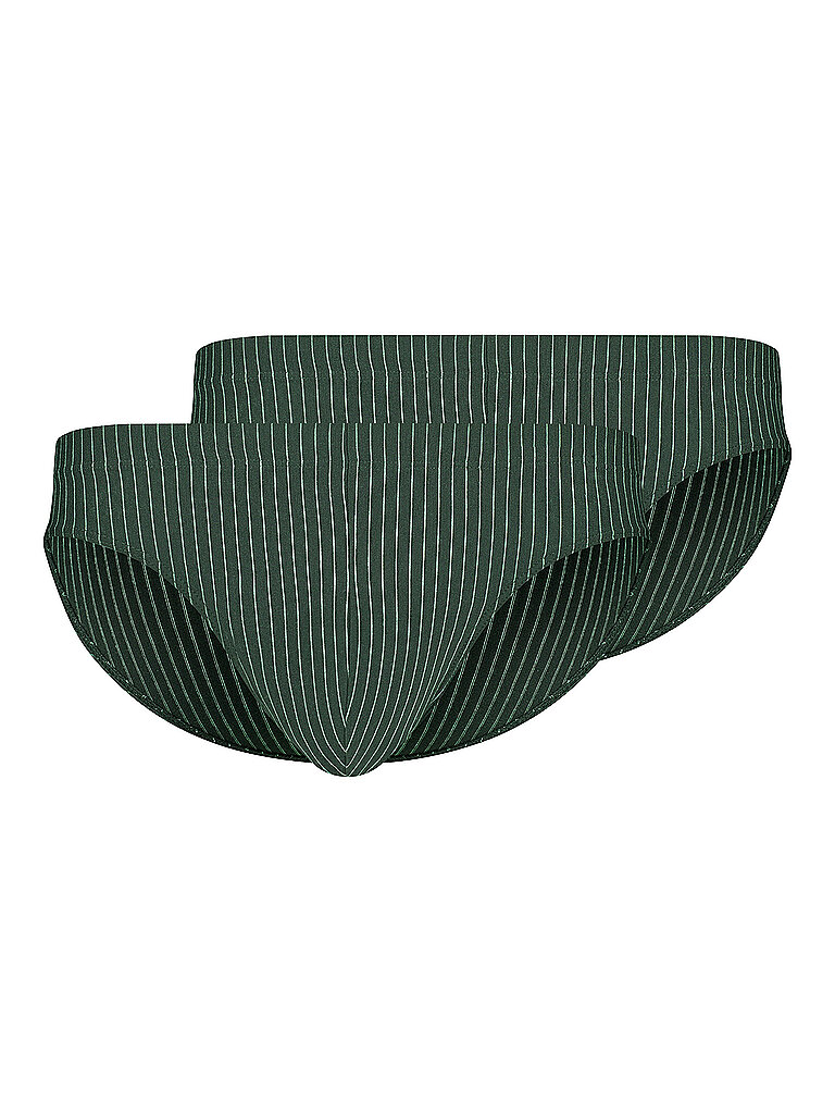 Slip Paquete de 2 COTTON MULTIPACK rayas oliva oliva M
