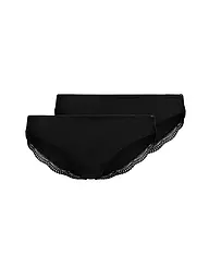 SKINY | Slip Paquete de 2 gris jaspeado | Negro