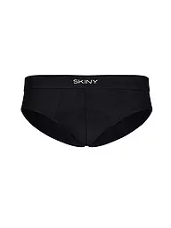 SKINY | Brasil Slip Organic Cotton Deluxe Weiss | Negro