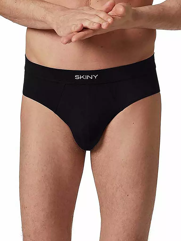SKINY | Brasil Slip Organic Cotton Deluxe Anthra | Negro