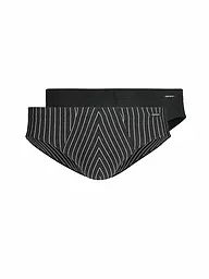 SKINY | Brasil-Slip Paquete de 2 "Power Line" (Blackstripe Selection) | Negro