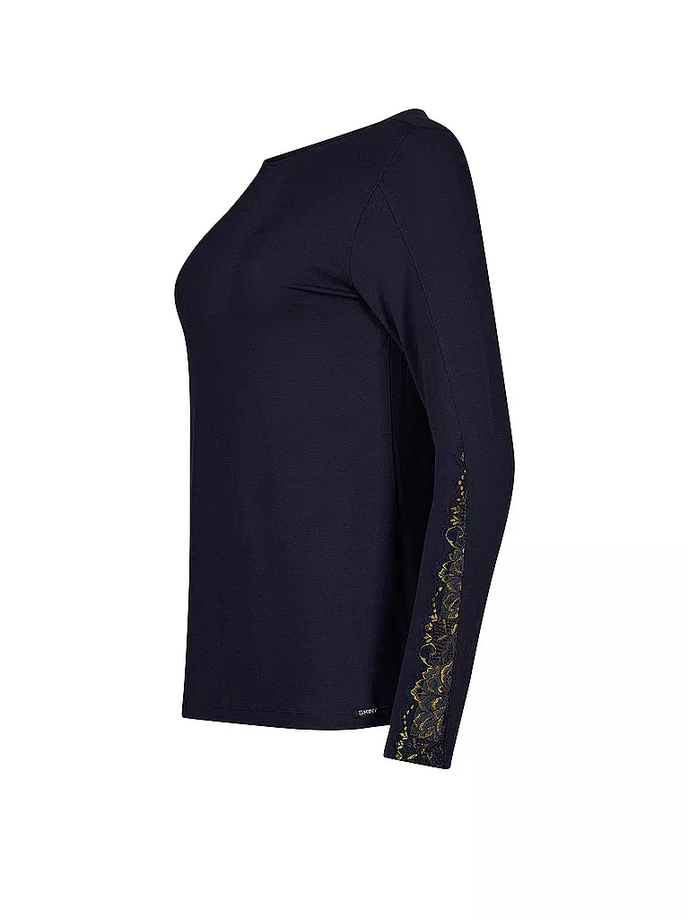 SKINY | Camiseta de pijama de manga larga | Azul oscuro