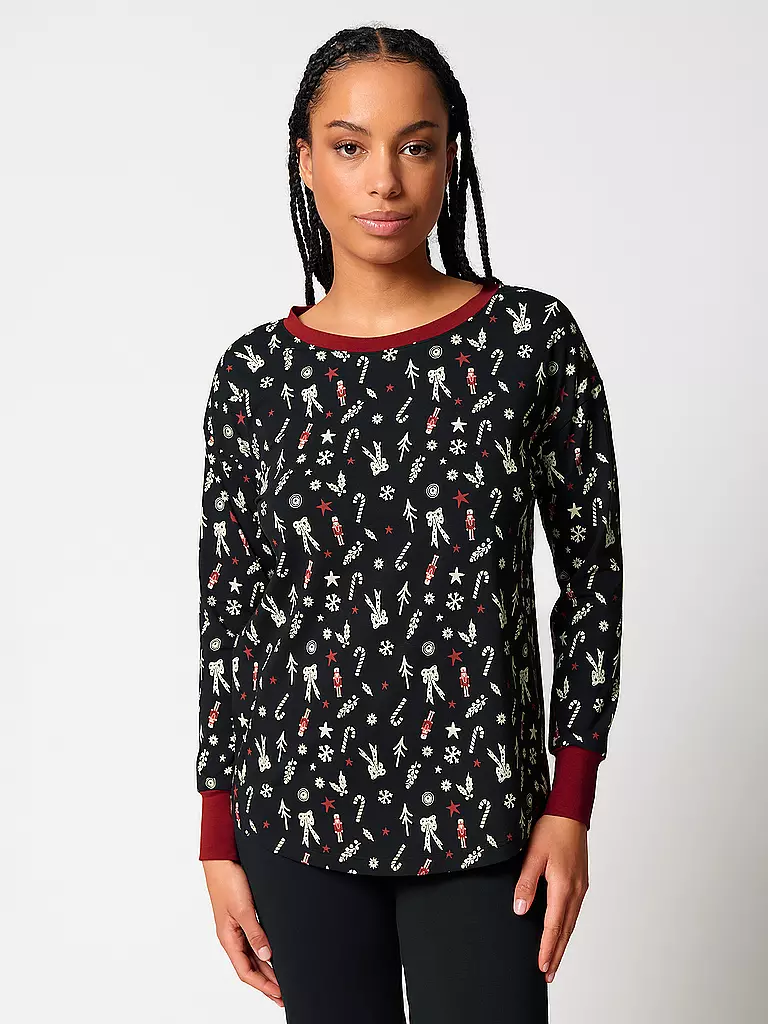 SKINY | Camiseta de pijama jollyholly christmas | Azul oscuro