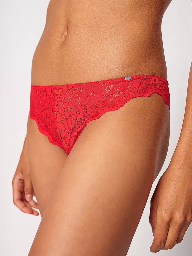SKINY | Cheeky String WONDERFULACE rojo high risk | Rojo